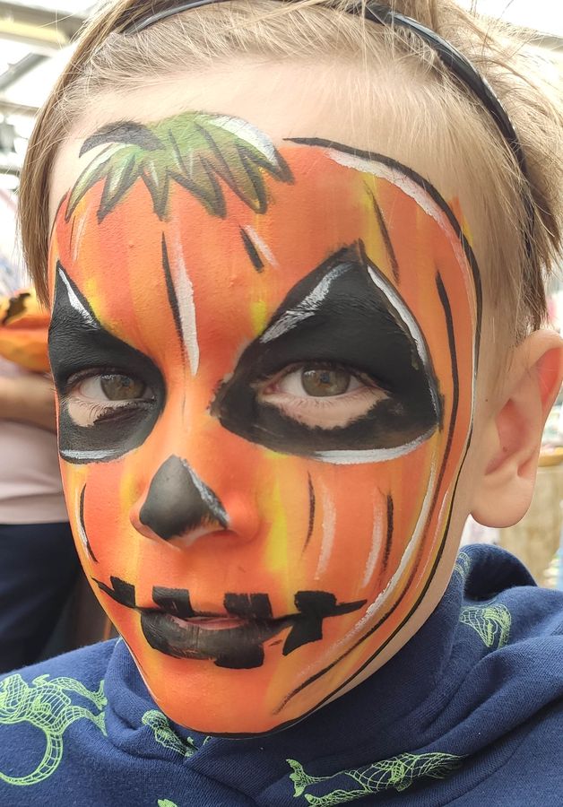 dýně malování na obličej vzory